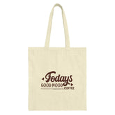 Coffee Lover Tote Bag, Todays Good Mood, Coffee Addict Gift, Trendy Tote Bag, Reusable Shopping Bag, Funny Coffee Bag, Gift for Her - Tawshia